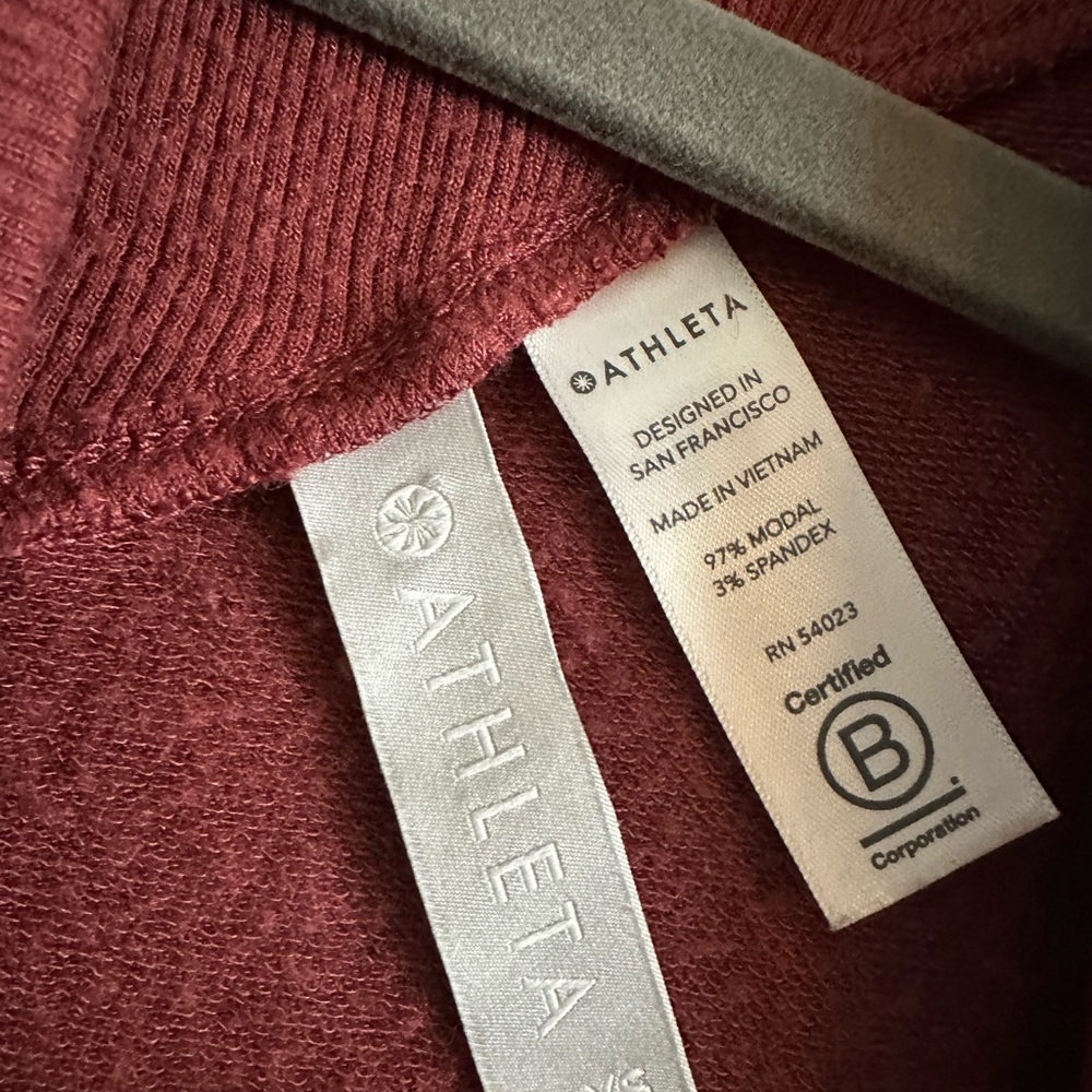 Athleta Maple Red Nirvana Open Front Cardigan - image 4